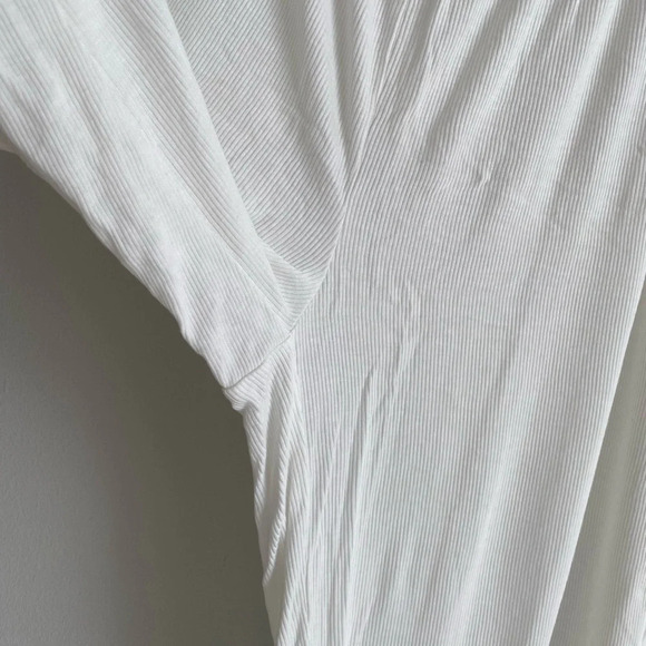 White Comfortable Joe Fresh Pyjama Set Crop Tank & Pants  size XS - Picture 6 of 7